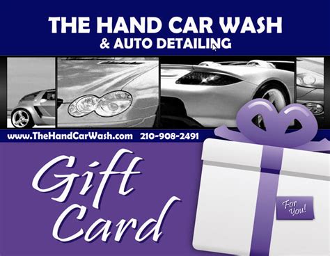 gift certificate  hand car wash  auto detailing