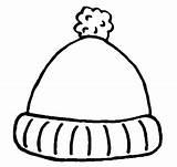 Hat Winter Coloring Pages Simple Clipart Sun Clipartbest sketch template