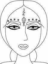 Coloring India Pages Bindi Countries Colouring Culture Indian Kids Print Face Printable Some Children Woman Coloringpagebook Color Popular Template Book sketch template