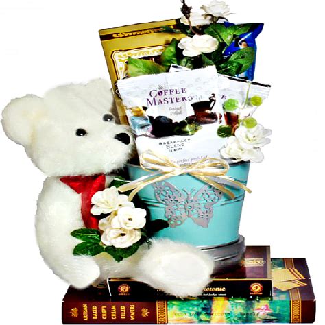 send beary  wishes adorable teddy bear gift baskets gifts