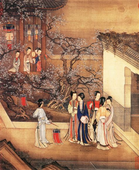 ladies   imperial court qing dynasty painting china  rartefactporn