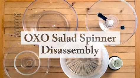 oxo salad spinner cleaning  disassembly youtube