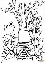 Coloring Muppet Babies Pages Muppets Baby Picnic Printable Piggy Kermit Miss Ants Disney Animal Drawing Color Kids Coloriage Book Elmo sketch template
