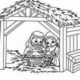 Normas Nativity Colorear Nacimiento Cradle Crib Navidad sketch template