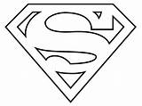 Superman Logo Coloring sketch template