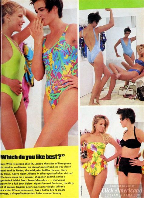 24 Stylish 80s Swimsuits Shapely Slimming Sexy Summer Swimwear