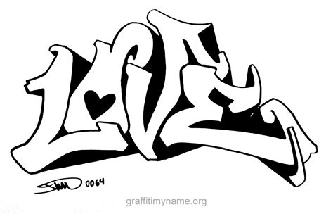 love  graffiti coloring pages coloring home
