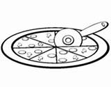 Pizza Coloring Pasta Bread Coloringcrew Pages sketch template