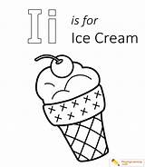 Ice Coloring Cream Letter Printable Lowercase Uppercase Sheet Through Kids sketch template