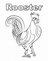 Rooster Bookmarks Roosters Patterns Wehavekids Case sketch template