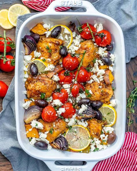 super delicious greek chicken bake recipe healthy fitness meals