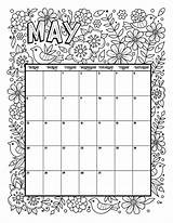 Calendar Coloring Printable May Kids Calendars Pages Printables Monthly Woojr Childrens Jr Activities Calender Cute Qualads Print Visit 2021 sketch template