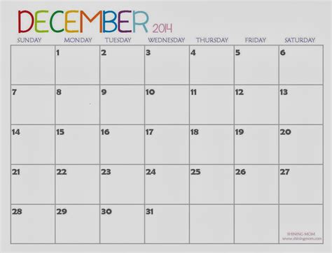 printable calendar  printable calendar december