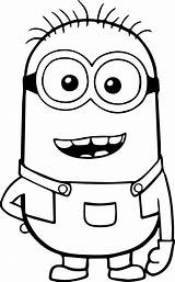 Minion Coloring Pages Minions Kids Wecoloringpage Printable Disney Cute sketch template