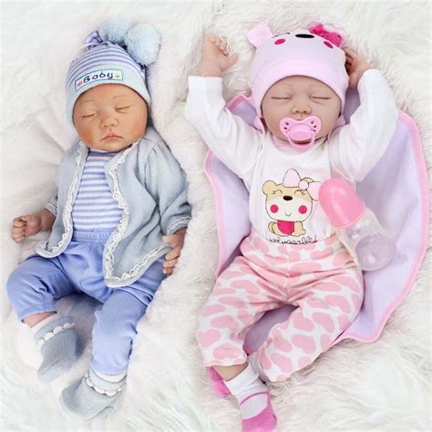 twins reborn baby dolls newborn babies vinyl silicone handmad doll