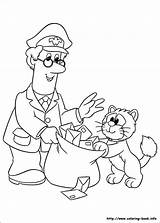 Postman Coloring Pat Pages Choose Board Colouring sketch template