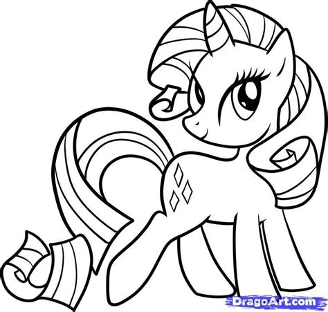 pony coloring pages rarity   pony rarity