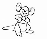 Roo Coloring Winnie Pooh Pages Disney Animal Cartoon Kids Gif sketch template