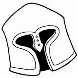 Helmet Knight Coloring Template sketch template