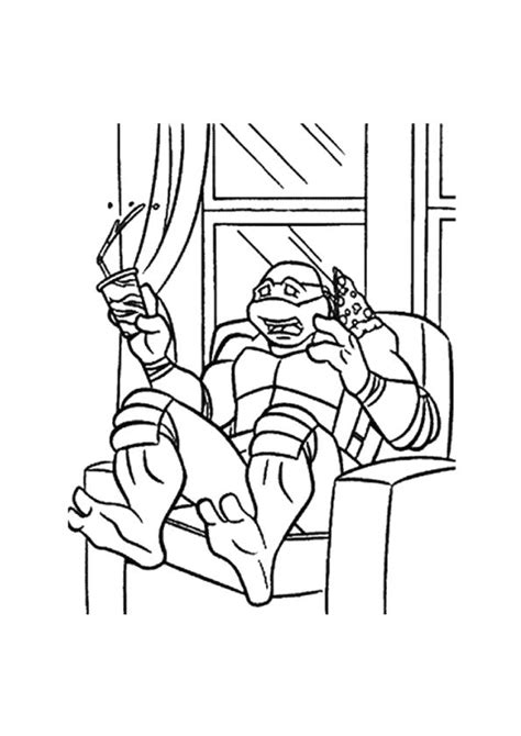 printable donatello  coloring picture assignment sheets