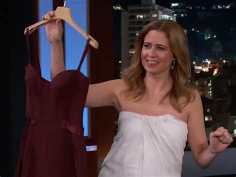 Office Star Jenna Fischer Wore Towel After Wardrobe