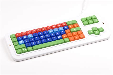 clevy keyboard big keys colour