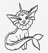 Pokemon Vaporeon Coloring Pages Clipart Outline Clip Pngkey Pinclipart Transparent sketch template