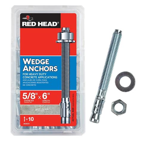 red head  pack      wedge anchors  lowescom