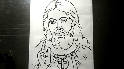 How To Draw Jesus Christ Step By Step Hoe To Draw Jesus