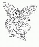 Coloring Winx Club Pages Popular sketch template