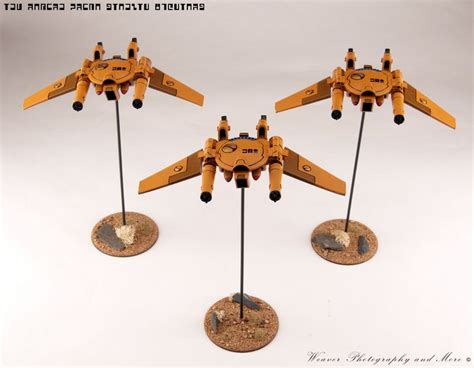 tau remora drone stealth fighters    forge world kit assembled flocked painted