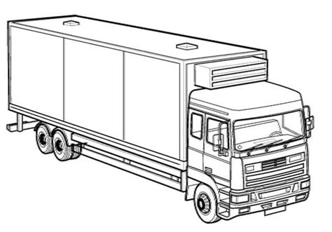box truck coloring page kids play color truck coloring pages