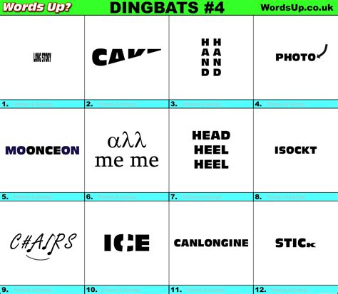 printable single dingbats  answers printable word searches
