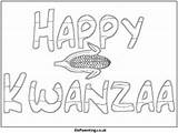 Kwanzaa Happy Pages Colouring Colouringpages Eparenting sketch template