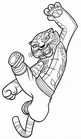 Fu Kung Panda Coloring Pages Kai Library sketch template