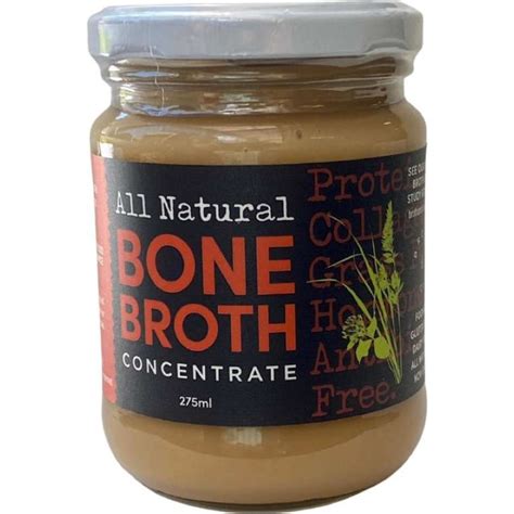 broth  natural bone broth concentrate grass fed beef  woolworths