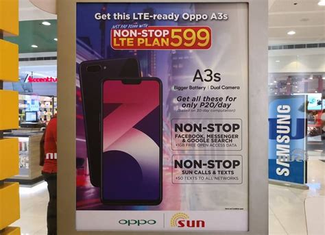 oppo     sun  stop lte plan