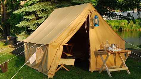 classic camping   canvas tents  yesteryear canvas tent camping canvas wall tent