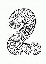 Number Coloring Pages Numbers Kids Pattern Printable Two Sheets Drawing Sheet Colouring Counting Wuppsy Printables Adult Getdrawings Choose Board Zentangle sketch template