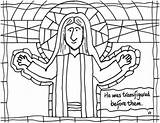 Transfiguration Jesus sketch template