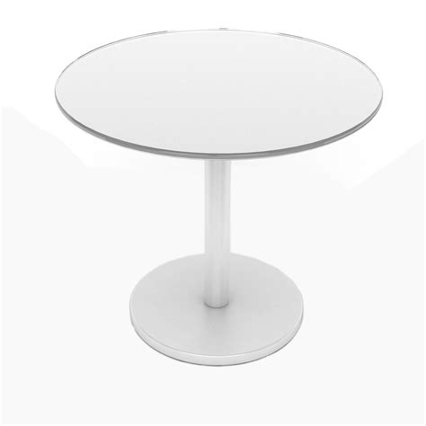 glass side table white