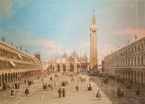 Piazza San Marco With The Basilica Venice Canaletto