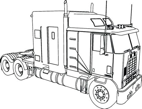 trailer truck coloring pages  getdrawings