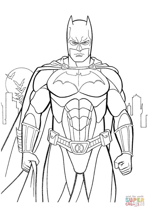 gambar batman coloring page  printable pages click view version
