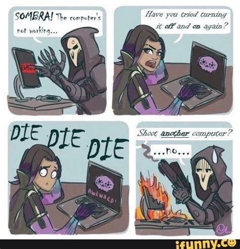 image result for overwatch reaper sombra and widowmaker funny overwatch pinterest