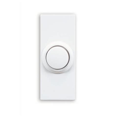 utilitech wireless white doorbell button batteries included   doorbell buttons department