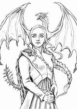 Thrones Game Daenerys Targaryen Drawings Dragons Mother Drawing Artstation Sketches Dessin Desenho Games Desenhos Gabriel Vitoria Choose Board Visit Character sketch template