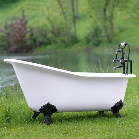 classic freestanding clawfoot tub slipper tub cast iron tub