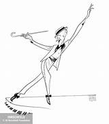 Fred Astaire Alhirschfeldfoundation sketch template