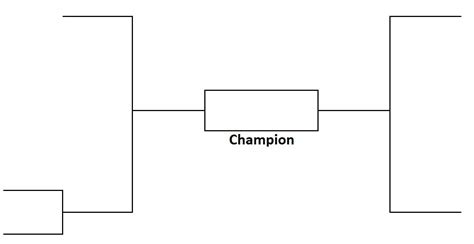 team tournament bracket single elimination printable sports bracket